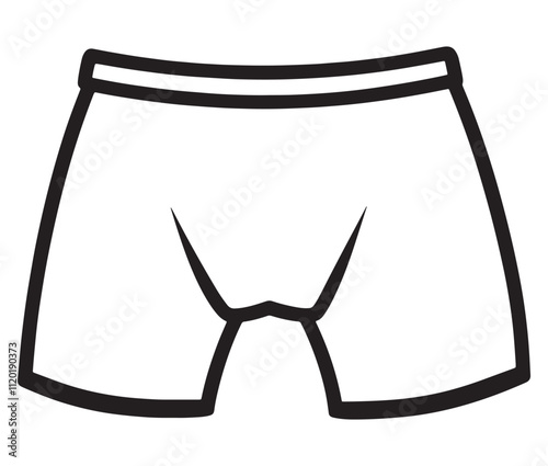 Hand drawn illustration of underwear, Icon collection underwear isolated on white background