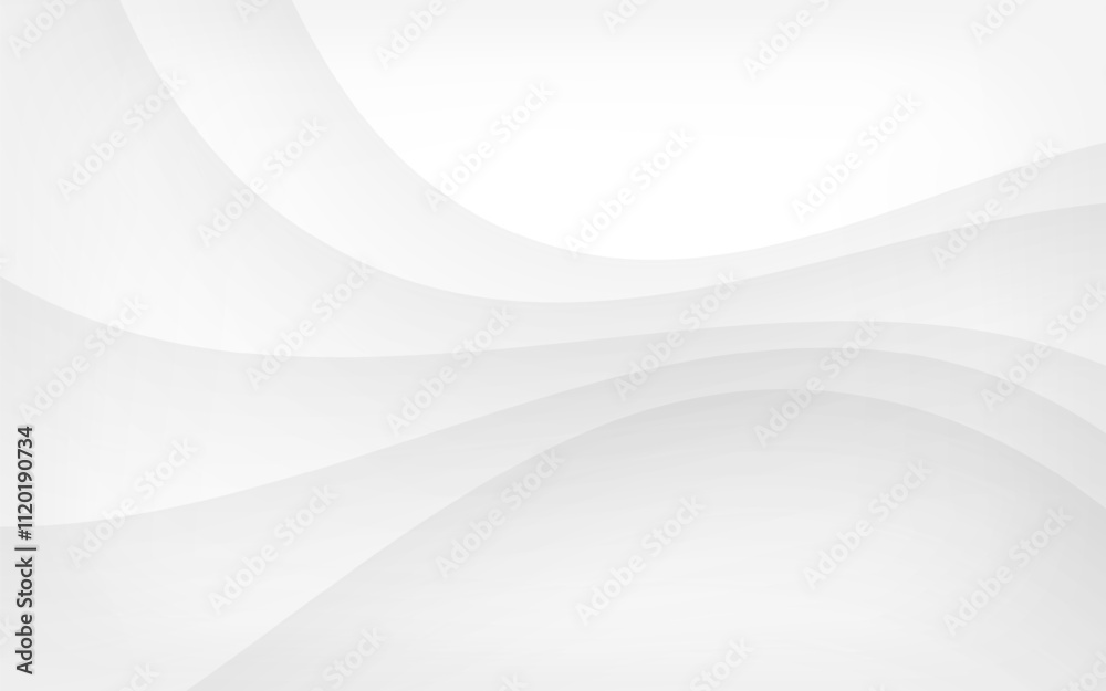 Abstract white curved lines with subtle texture on light gray backdrop. Elegant design for modern, minimalist projects Abstract white curved lines with subtle texture on light gray backdrop. Elegant design for modern, minimalist projects