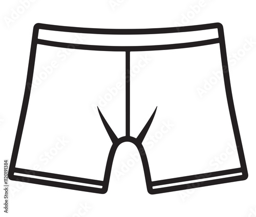 Hand drawn illustration of underwear, Icon collection underwear isolated on white background