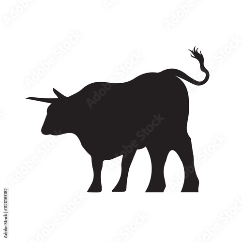 Bull silhouettes photo