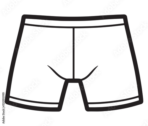 Hand drawn illustration of underwear, Icon collection underwear isolated on white background