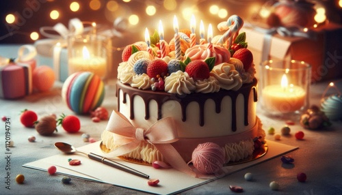 cake with candle