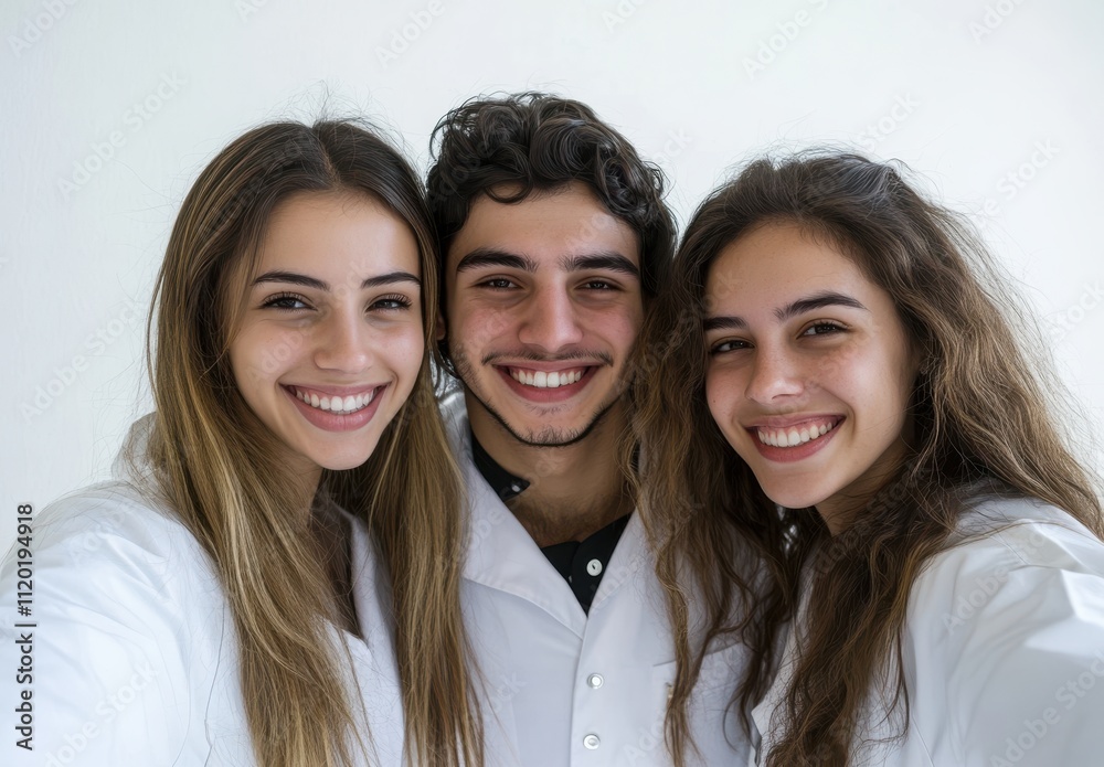 Group of Diverse Medical Professionals Smiling in Lab Coats, Representing Teamwork and Positivity in Healthcare Environment with Bright Expressions Group of Diverse Medical Professionals Smiling in Lab Coats, Representing Teamwork and Positivity in Healthcare Environment with Bright Expressions