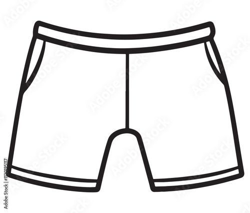 Hand drawn illustration of underwear, Icon collection underwear isolated on white background