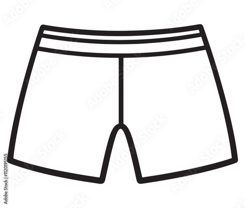 Hand drawn illustration of underwear, Icon collection underwear isolated on white background