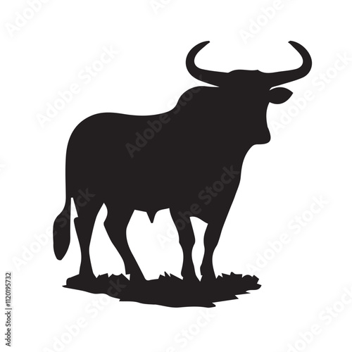 Bull silhouettes photo