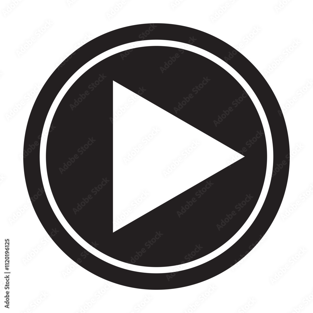 Play button icon. Play button. Video audio player. Vector illustration of Play button. Play button icon. Play button. Video audio player. Vector illustration of Play button.