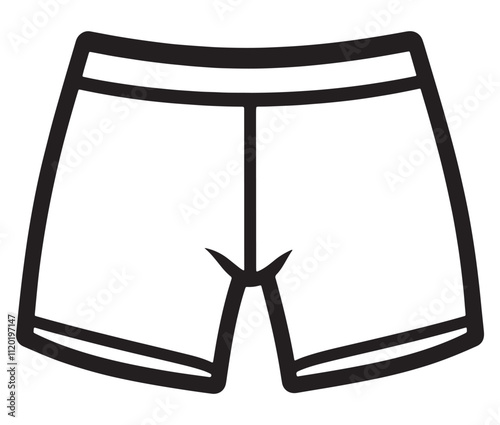 Hand drawn illustration of underwear, Icon collection underwear isolated on white background