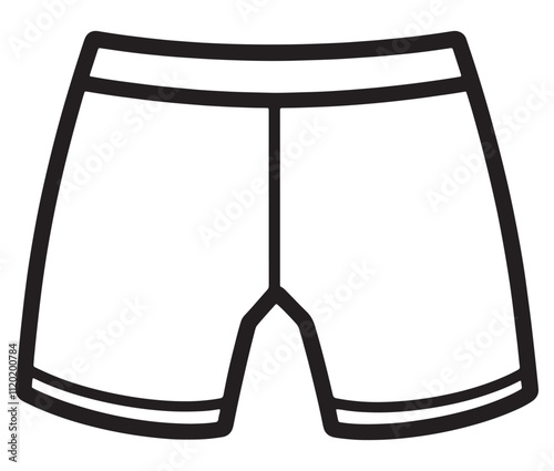 Hand drawn illustration of underwear, Icon collection underwear isolated on white background