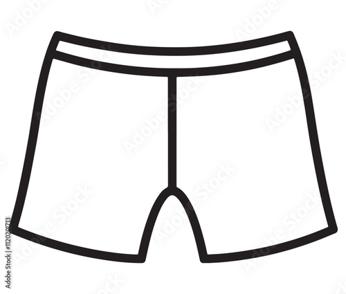 Hand drawn illustration of underwear, Icon collection underwear isolated on white background