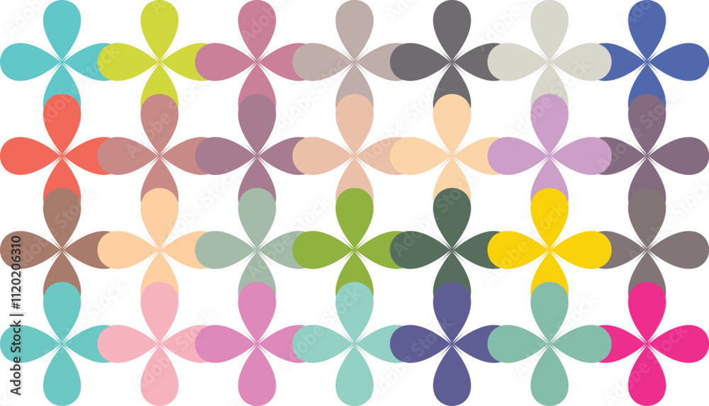 seamless pattern with colorful flowers seamless pattern with colorful flowers
