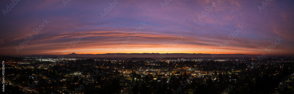 Stunning Sunrise looking at Mt Hood in Woodburn Oregon, Pacific Northwest Stunning Sunrise looking at Mt Hood in Woodburn Oregon, Pacific Northwest