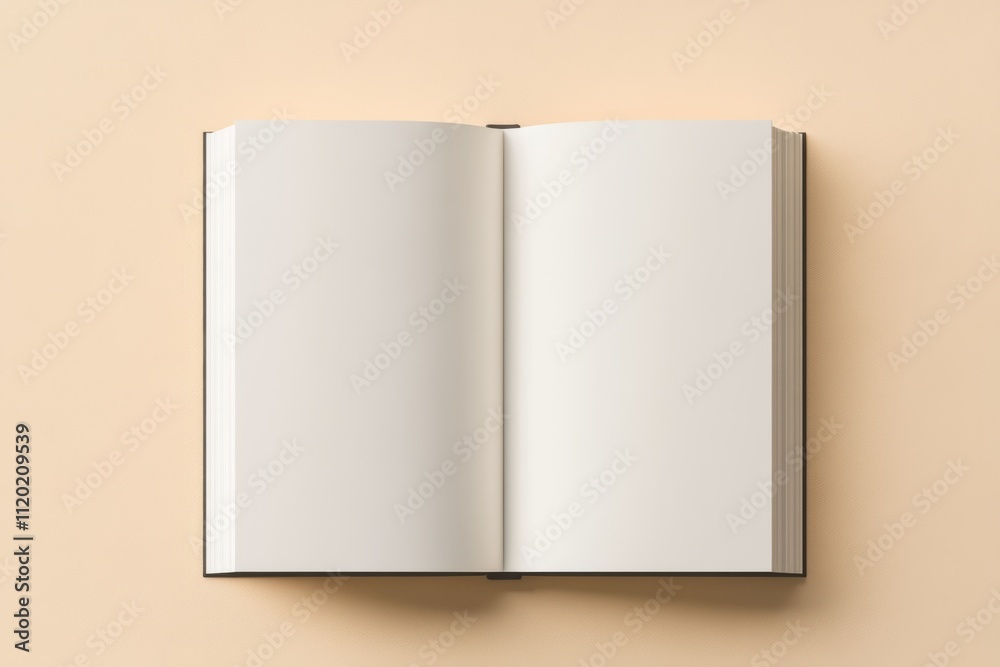 Opened Book mock-up. Blank Open Book Template. Paper Brochures on beige background, top view. Mockup for design. A4 magazine or catalog with empty clean page or notepad. Pamphlet, Card, Flyer Mock Up Opened Book mock-up. Blank Open Book Template. Paper Brochures on beige background, top view. Mockup for design. A4 magazine or catalog with empty clean page or notepad. Pamphlet, Card, Flyer Mock Up