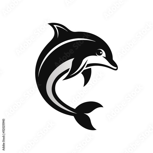 creative whale, shark, penguins, gaming mascot logo and vector art design