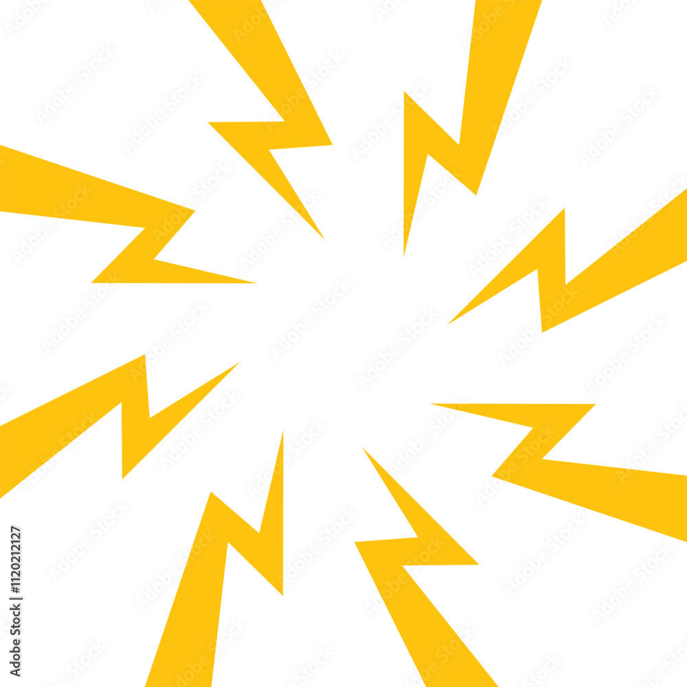 Color Thunder, white background. Confrontation image illustration of thunder bolt. Flat illustration simple Vector. Template for comic. Neon color. Style of competition design template without text. Color Thunder, white background. Confrontation image illustration of thunder bolt. Flat illustration simple Vector. Template for comic. Neon color. Style of competition design template without text.