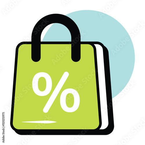 Vector Shopping and Ecommerce Circle Color Outline Icons Pack and Illustrations