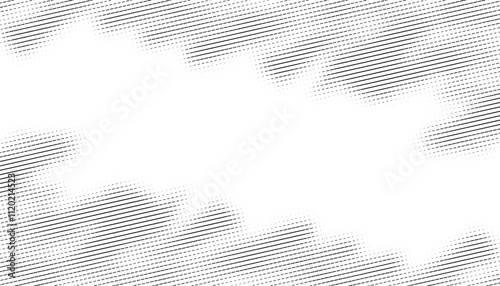 Black and white abstract stripes pattern with halftone effect for background and jersey design. Vector Format Illustration 
