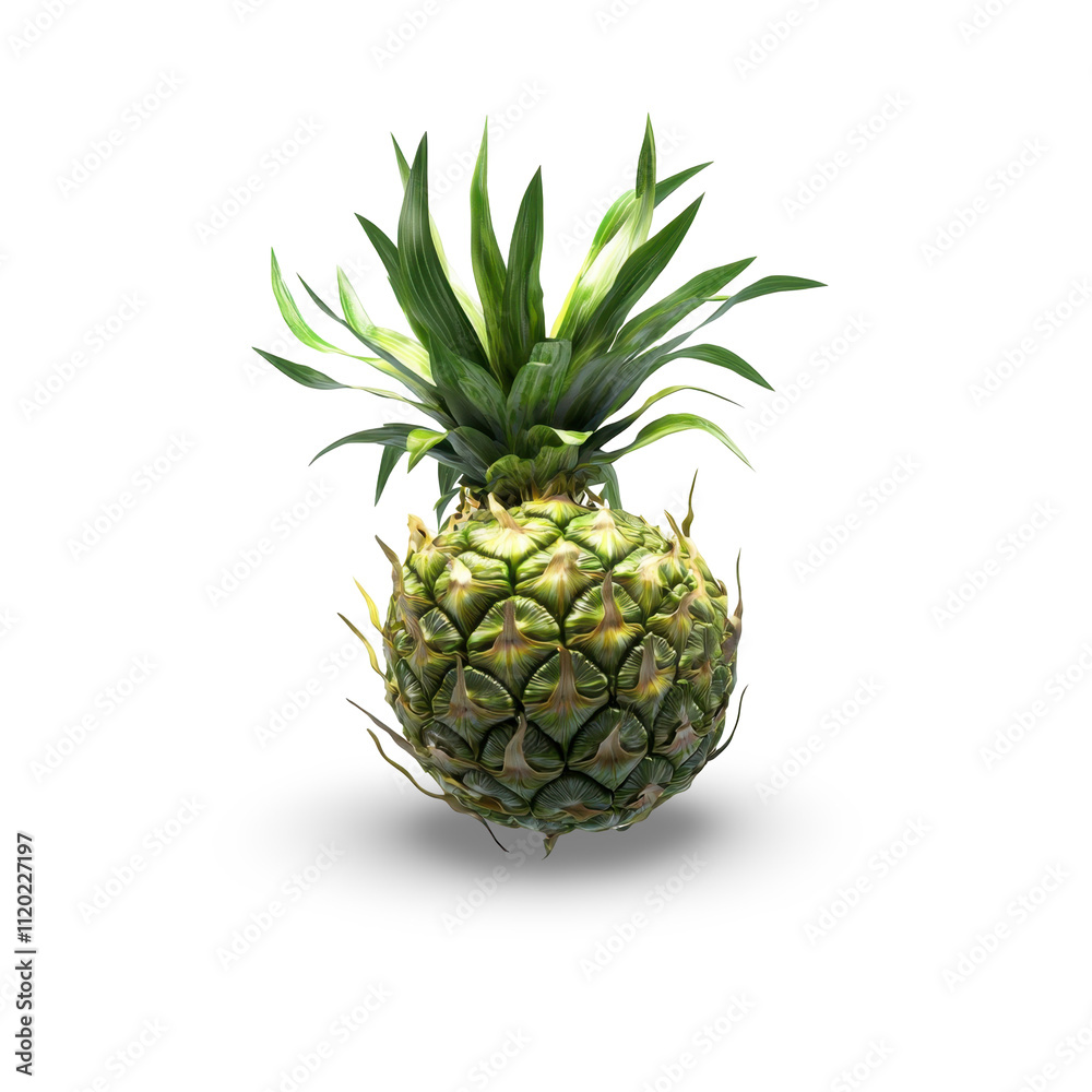 Vibrant Fresh Pineapple with Lush Green Leaves Perfect for Tropical Themes and Culinary Designs Vibrant Fresh Pineapple with Lush Green Leaves Perfect for Tropical Themes and Culinary Designs