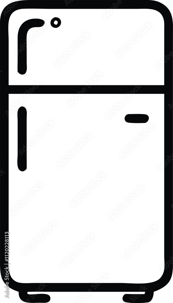 Fridge icon vector Isolated on white background. Fridge icon vector Isolated on white background.