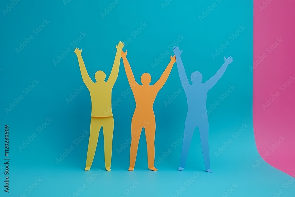 Fototapeta premium Simple Unity Teamwork Concept