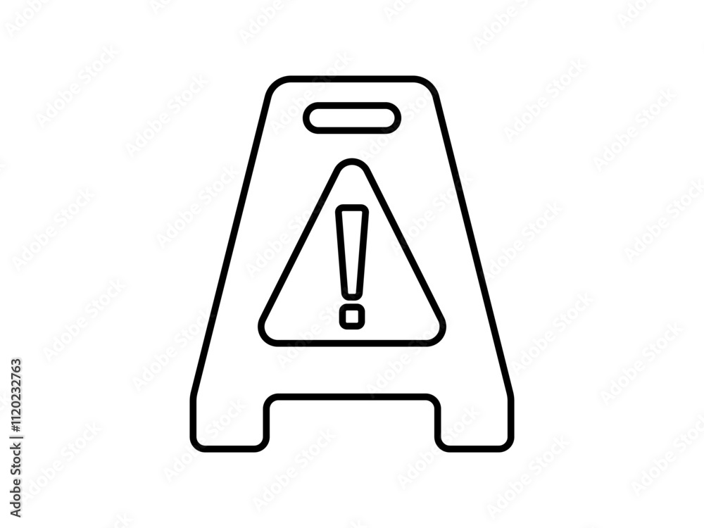 wet floor and cleaning warning icon, flat style pictogram icon for mobile app ui or ux, vector illustration logo symbol design sign, isolated on white wet floor and cleaning warning icon, flat style pictogram icon for mobile app ui or ux, vector illustration logo symbol design sign, isolated on white