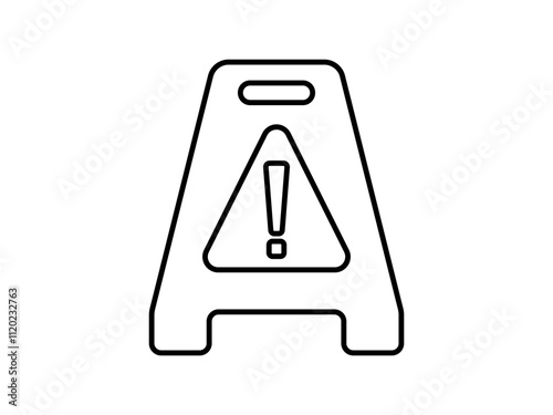 Free Download wet floor and cleaning warning icon, flat style pictogram icon for mobile app ui or ux, vector illustration logo symbol design sign, isolated on white - GFXLoad