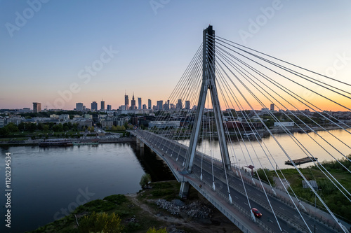 Warsaw, Poland - view of the city. photo