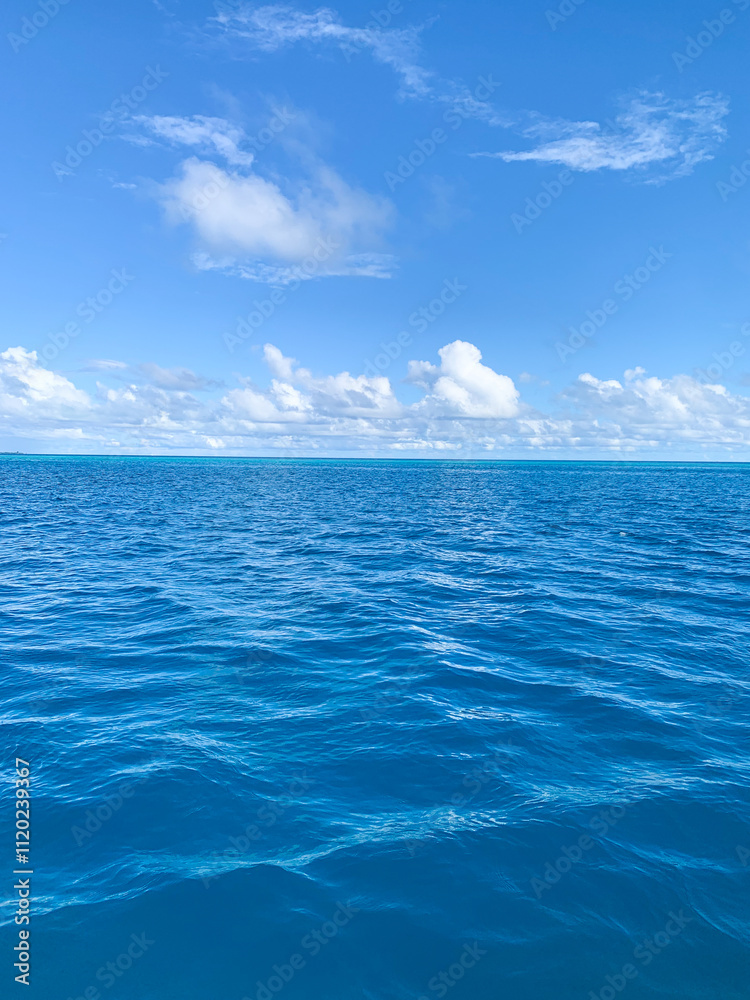Obraz premium Amazing summer holiday vacation in Maafushi island, Maldives - amazing trip with beautiful blue sky and clear blue sea, with soft white sand 