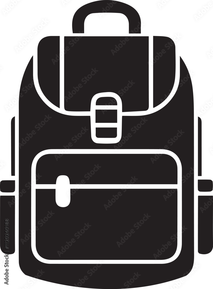 School Bag Silhouette School Bag Silhouette