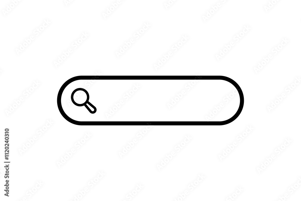 Search Bar icon. icon related to Search. suitable for web site, app, user interfaces, printable etc. line icon style. simple vector design editable Search Bar icon. icon related to Search. suitable for web site, app, user interfaces, printable etc. line icon style. simple vector design editable
