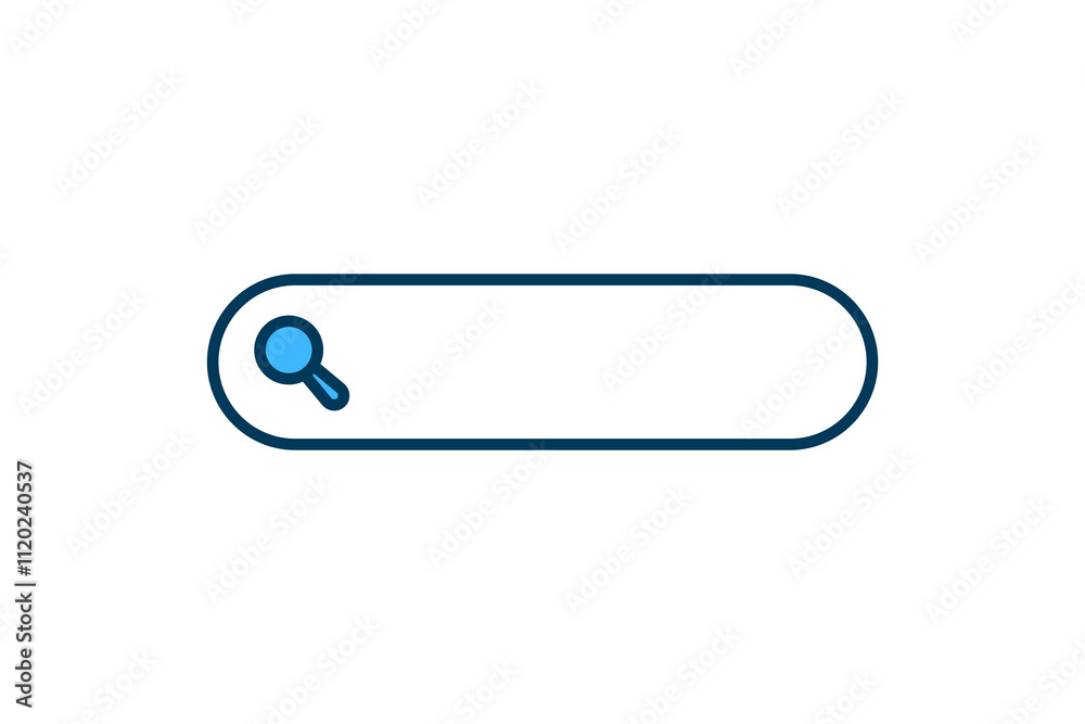 Search Bar icon. icon related to Search. suitable for web site, app, user interfaces, printable etc. flat line icon style. simple vector design editable Search Bar icon. icon related to Search. suitable for web site, app, user interfaces, printable etc. flat line icon style. simple vector design editable