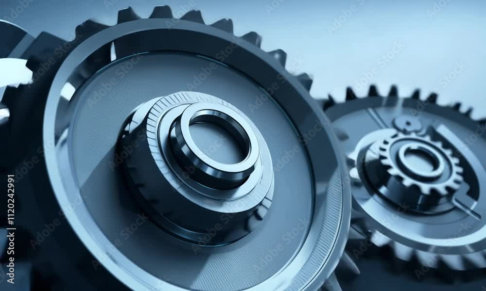 Exploring the intricate mechanics of gears in a modern industrial setting at dusk. Generative AI Exploring the intricate mechanics of gears in a modern industrial setting at dusk. Generative AI