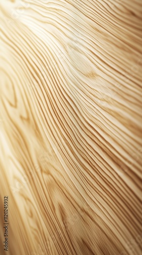 Smooth and Elegant Light Wood Surface - made with Generative AI photo