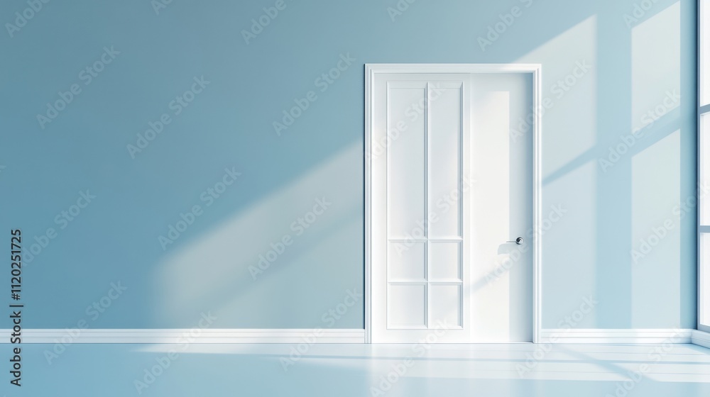 Minimalist Room with Open Door and Natural Light Minimalist Room with Open Door and Natural Light