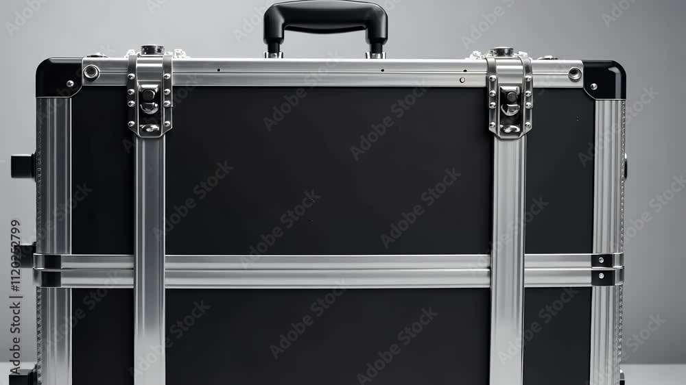 4k olated white road l music flight case media metallic metal isolated iron rivet shot safe toughness studio security equipment wheel system aluminium transportation staff
