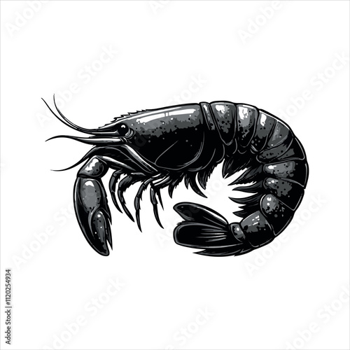 lobster on White background 