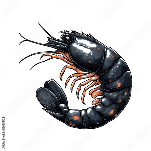 lobster on White background 