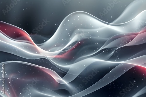 Ethereal Waves of Light and Color in a Dreamlike Abstract Design