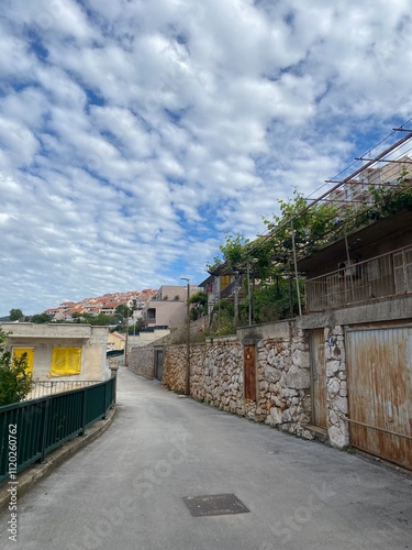 street in the village of region