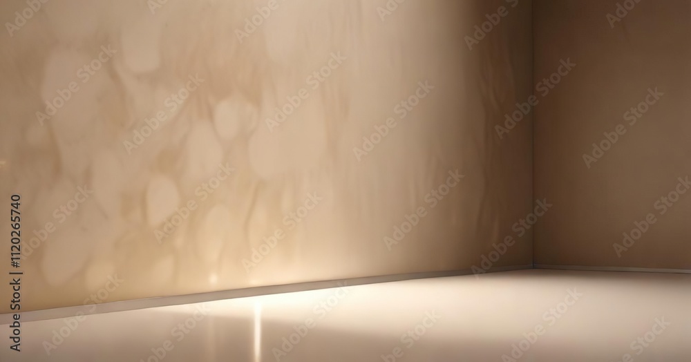 Beige background with a subtle glow from an LED light source, light, , ambient light Beige background with a subtle glow from an LED light source, light, , ambient light