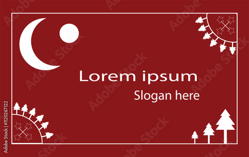 banner template,merry Christmas concept