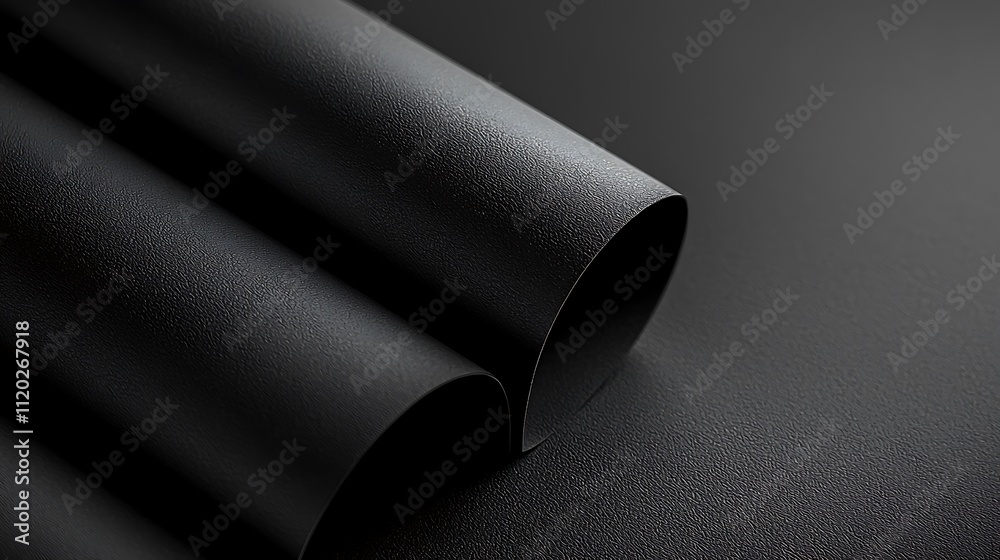 A black piece of paper with a shiny, wet look to it A black piece of paper with a shiny, wet look to it