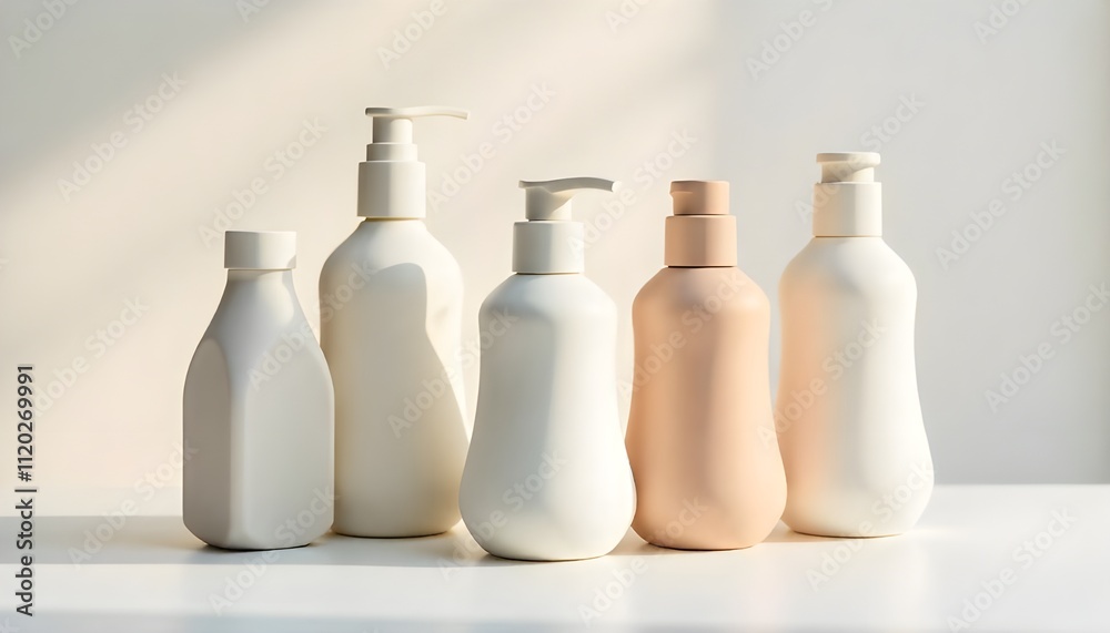 set of cosmetic bottles set of cosmetic bottles