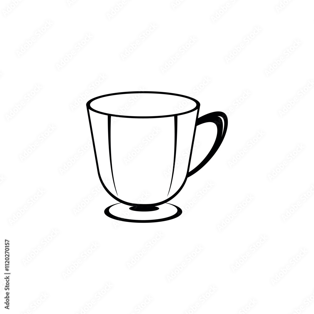 Cup vector icon, element for cartoon template Cup vector icon, element for cartoon template