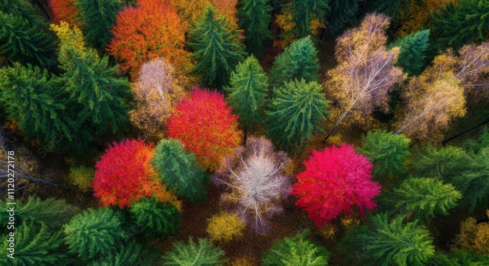 Autumnal tapestry showcasing nature's vibrant palette Autumnal tapestry showcasing nature's vibrant palette
