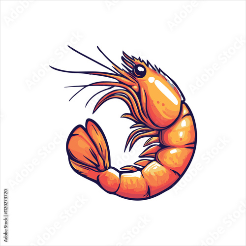 lobster on white background