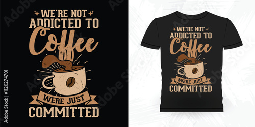 Funny Coffee Artists Retro Vintage Coffee Barista T-shirt Design