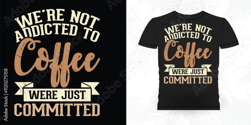 Funny Coffee Artists Retro Vintage Coffee Barista T-shirt Design