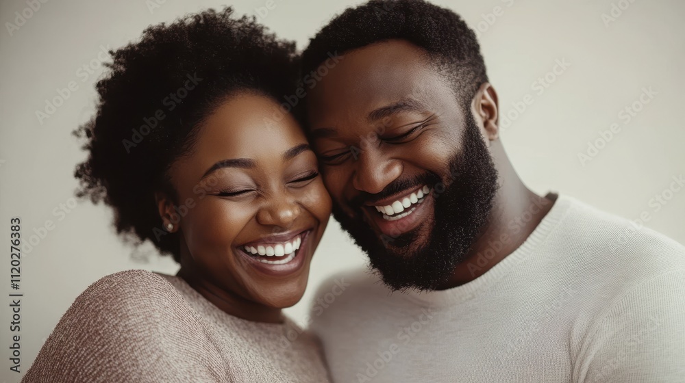 The Joyful Couple Smiling The Joyful Couple Smiling