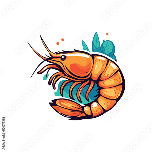 lobster on white background